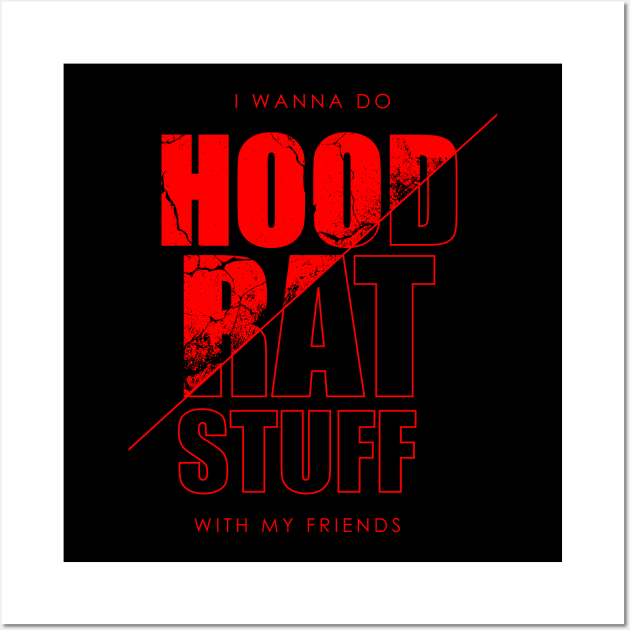 HOODRAT -RED Wall Art by Anrego